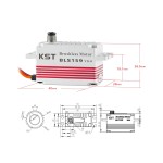 Vente en gros KST BLS159 V8.0 0.10sec Coreless HV Moteur numérique pour UAV RC Voiture Bateau Robot Bras Hélicoptère Avion 8.4V 17kg
